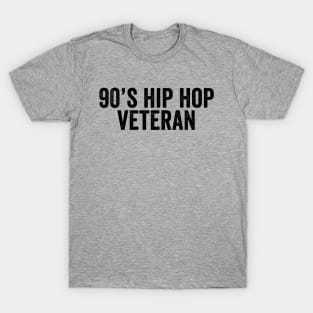 Vintage 90's Hip Hop Veteran Black T-Shirt